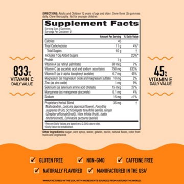 Airborne Assorted Fruit Flavored Gummies