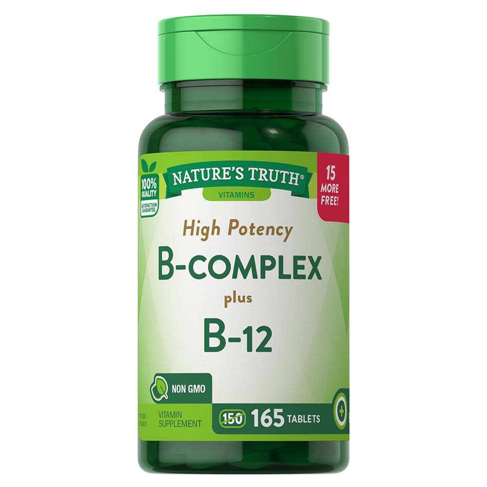 Natures Truth B Complex Plus B 12 Tablets Shop Vitamins A Z At H E B