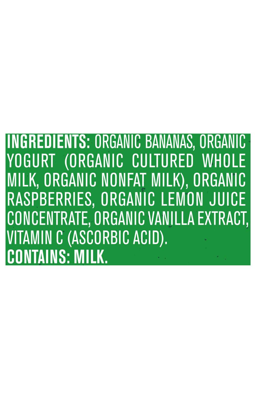 Gerber Organic for Toddler Pouch - Banana Raspberry & Yogurt; image 5 of 8
