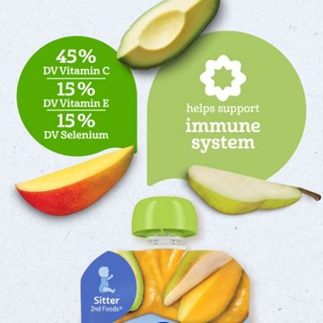 Gerber Organic for Baby Wonderfoods Pouch - Pear Mango & Avocado