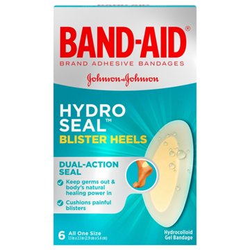 Band-Aid Hydro Seal Blister Heel Gel Bandages, 6 ct