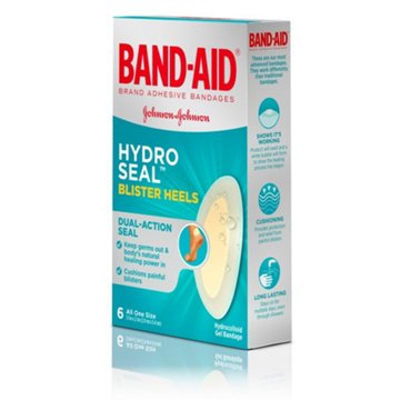 Band-Aid Hydro Seal Blister Heel Gel Bandages, 6 ct