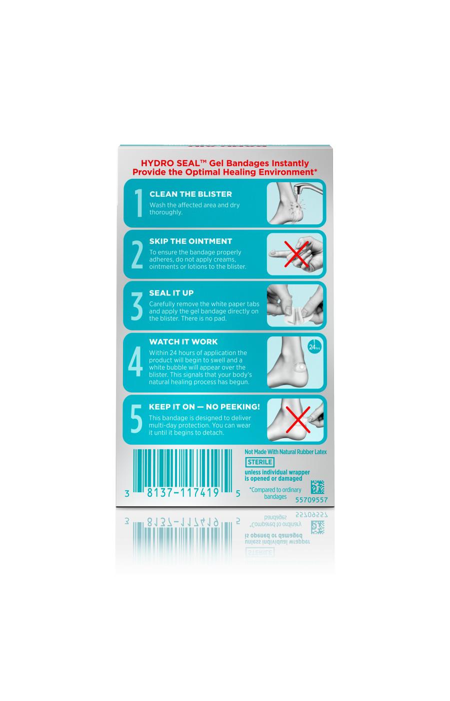 Band-Aid Hydro Seal Blister Heels Bandages; image 6 of 6