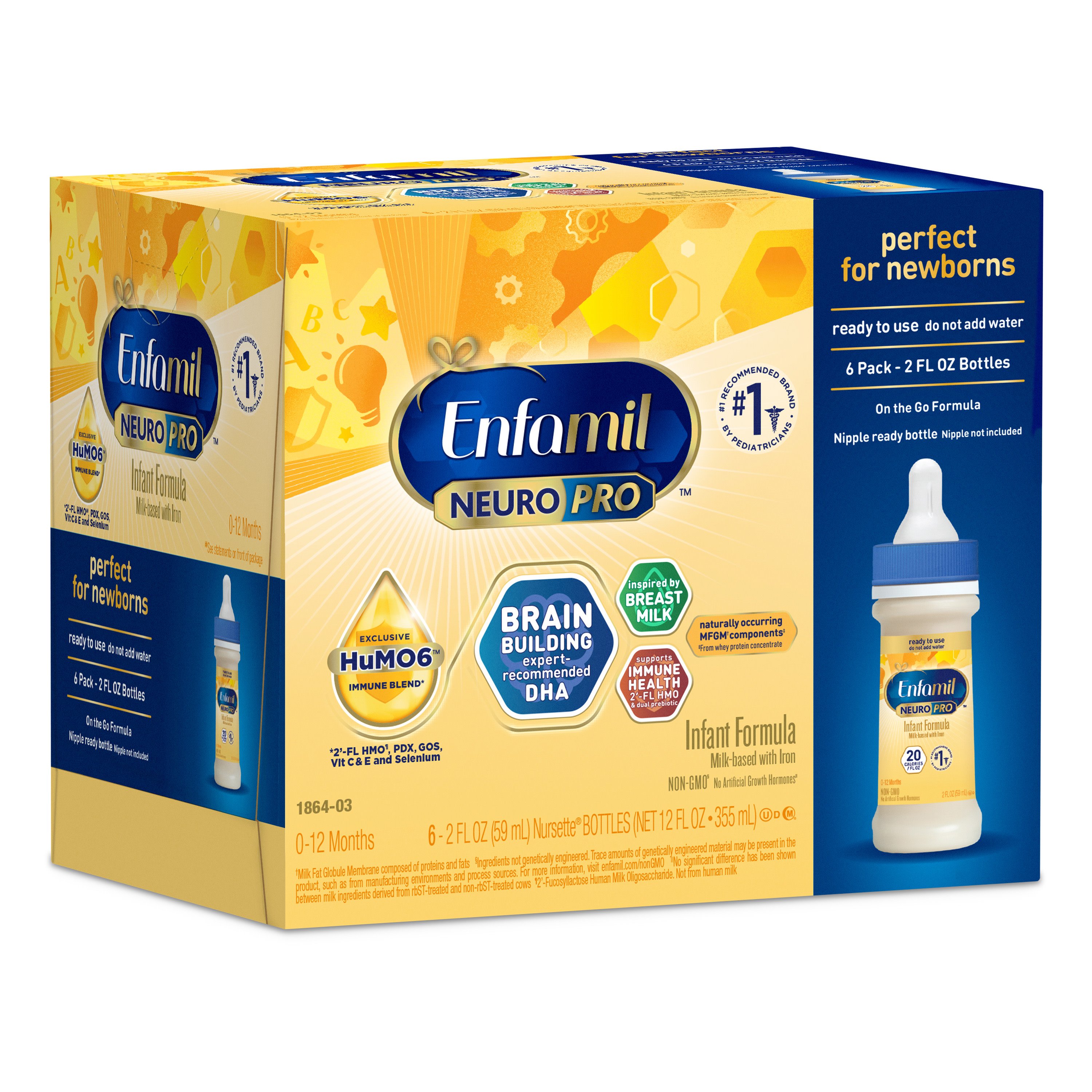Enfamil NeuroPro Infant Formula 2 oz Bottles Shop Formula at HEB