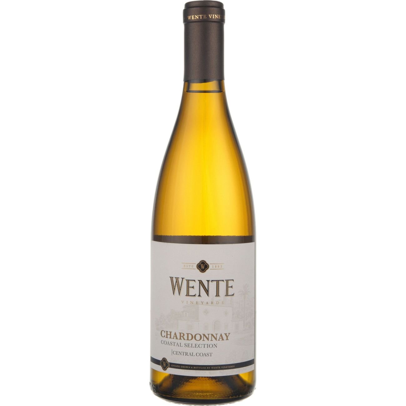 Wente Vineyards Central Coastal Selection Chardonnay California White Wine, 750 mL