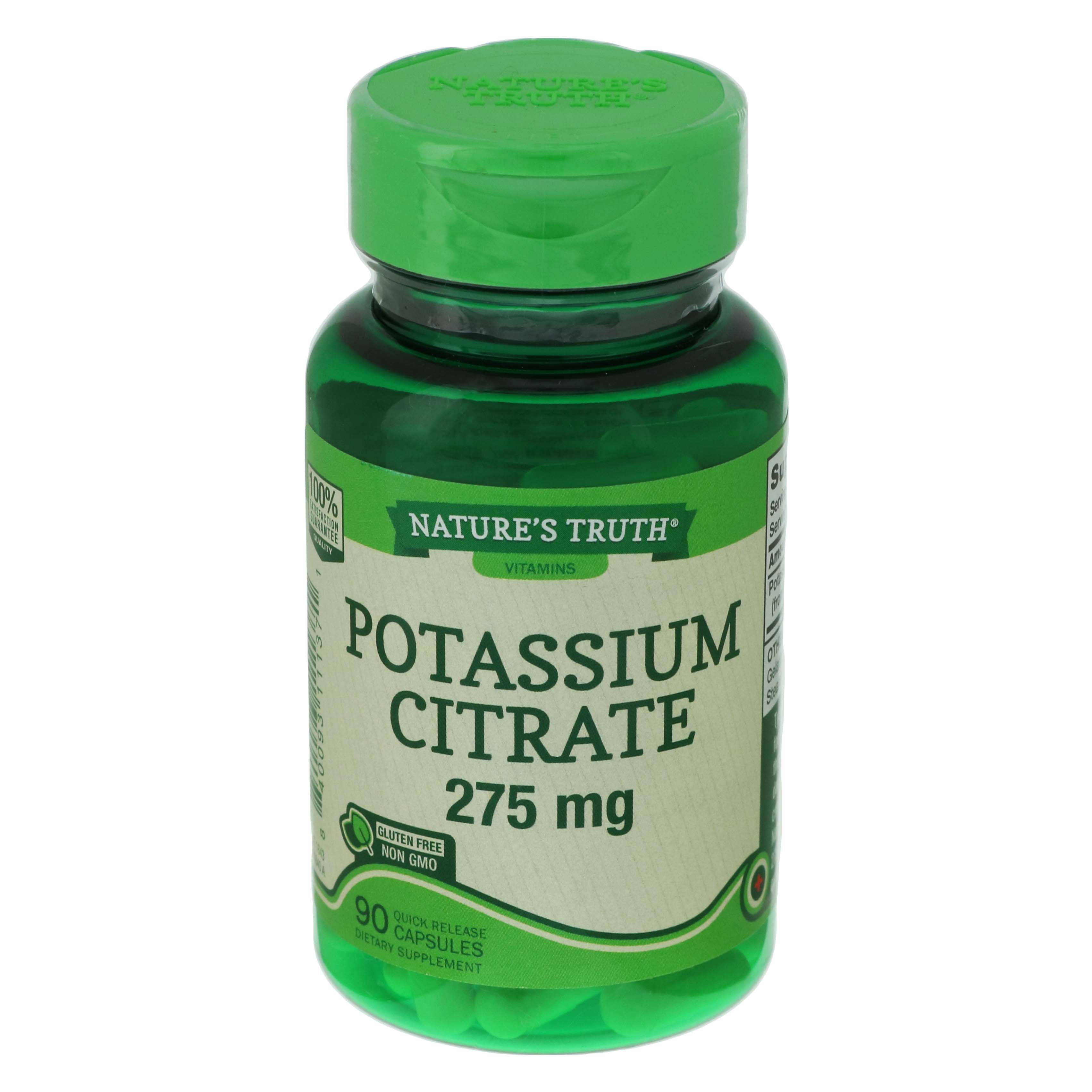 Nature's Truth Potassium Citrate 275 Mg Shop Minerals at HEB