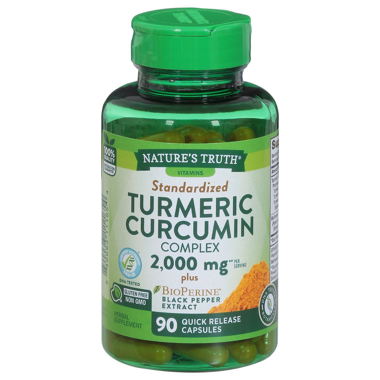 Nature's Truth 2000 mg Turmeric Curcumin Complex Capsules - Shop Herbs ...