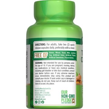 Nature's Truth Turmeric Curcumin Complex Quick-Release Capsules, 90 ct