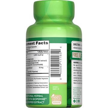 Nature's Truth Turmeric Curcumin Complex Quick-Release Capsules, 90 ct
