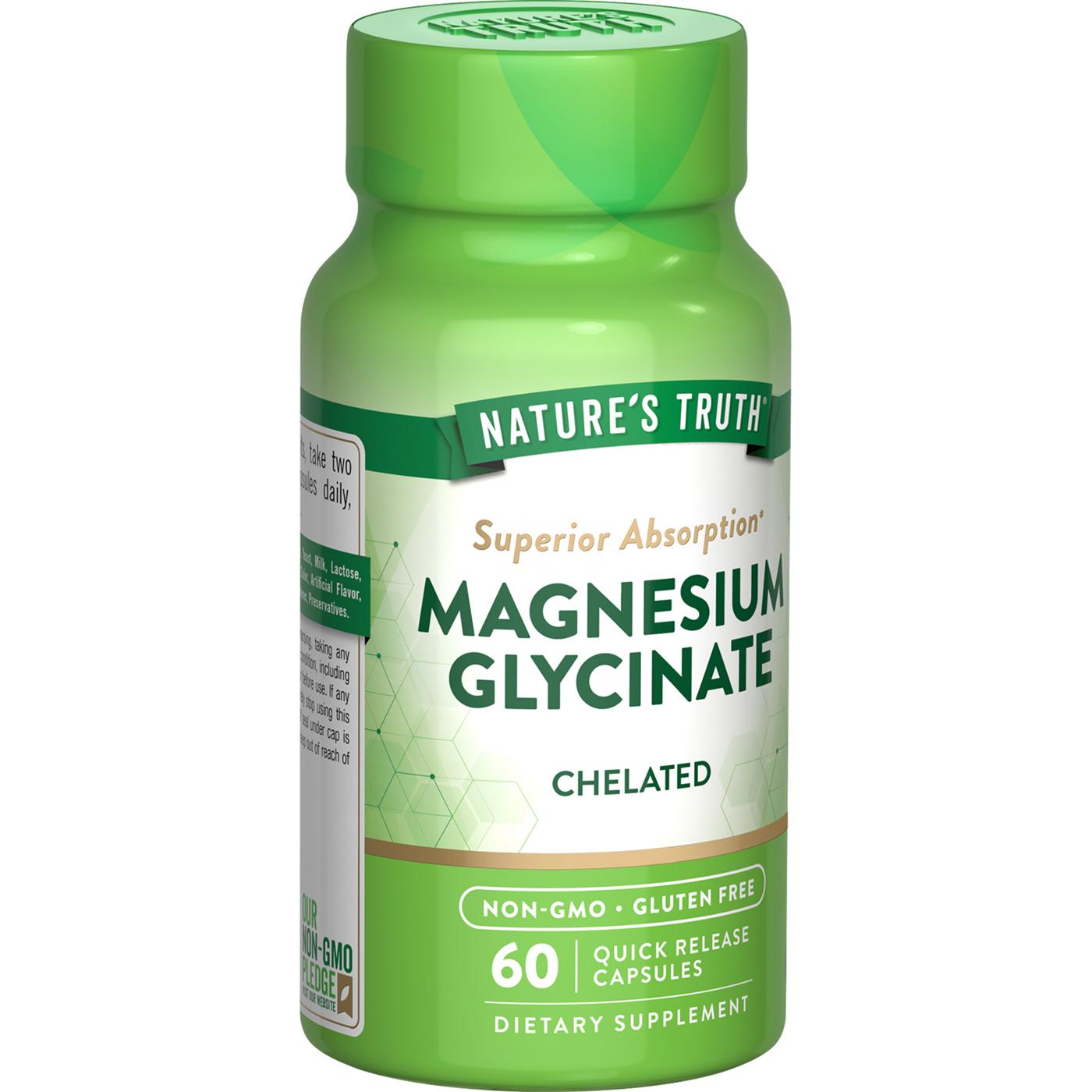 Nature's Truth Magnesium Glycinate Capsules - 200mg; image 3 of 5