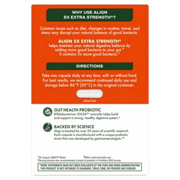 Align Probiotic Extra Strength Capsules, Probiotics for Digestive Health
