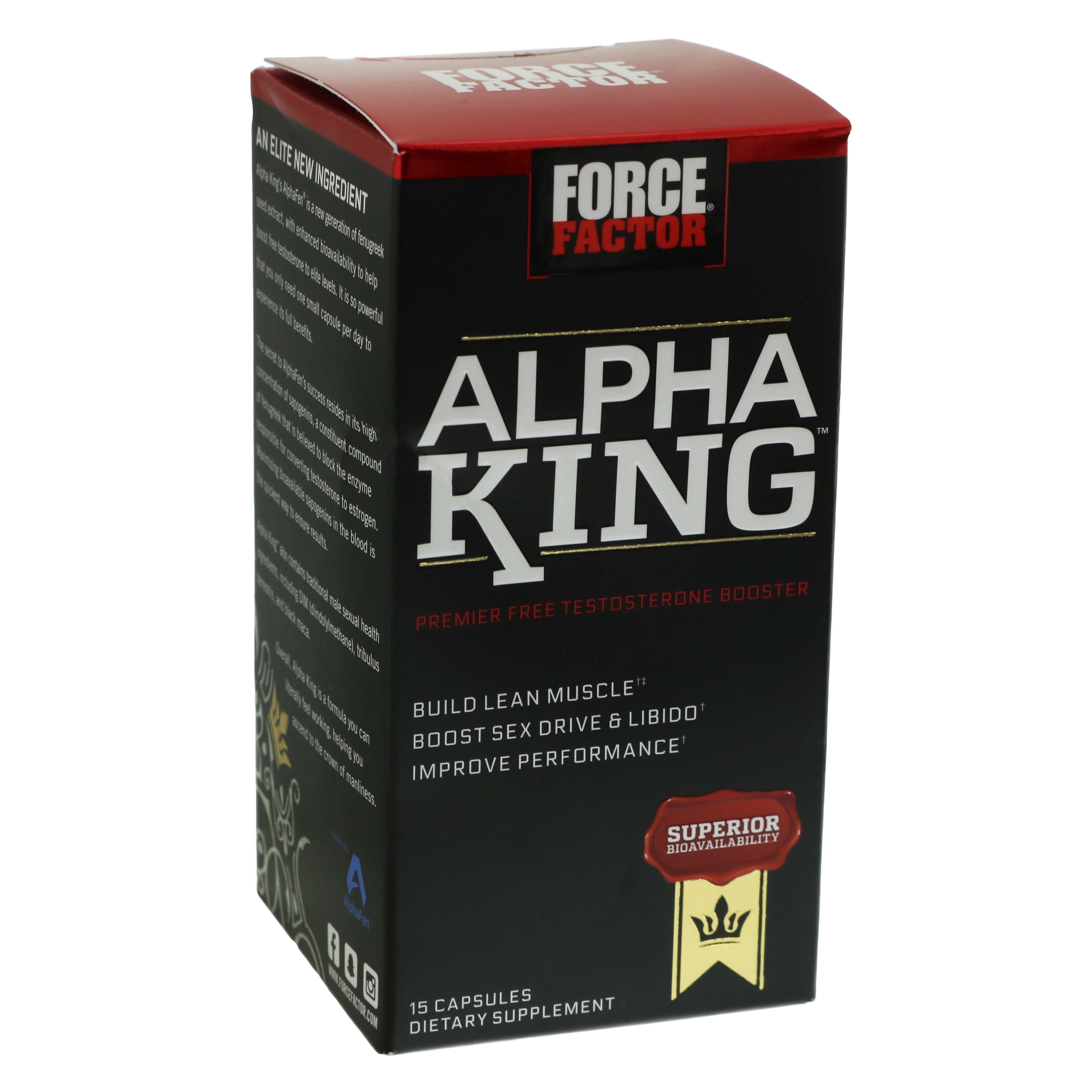 Force Factor Alpha King Testosterone Booster Shop Diet & Fitness at HEB