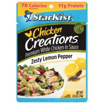 StarKist Chicken Creations Zesty Lemon Pepper Pouch, 2.6 oz
