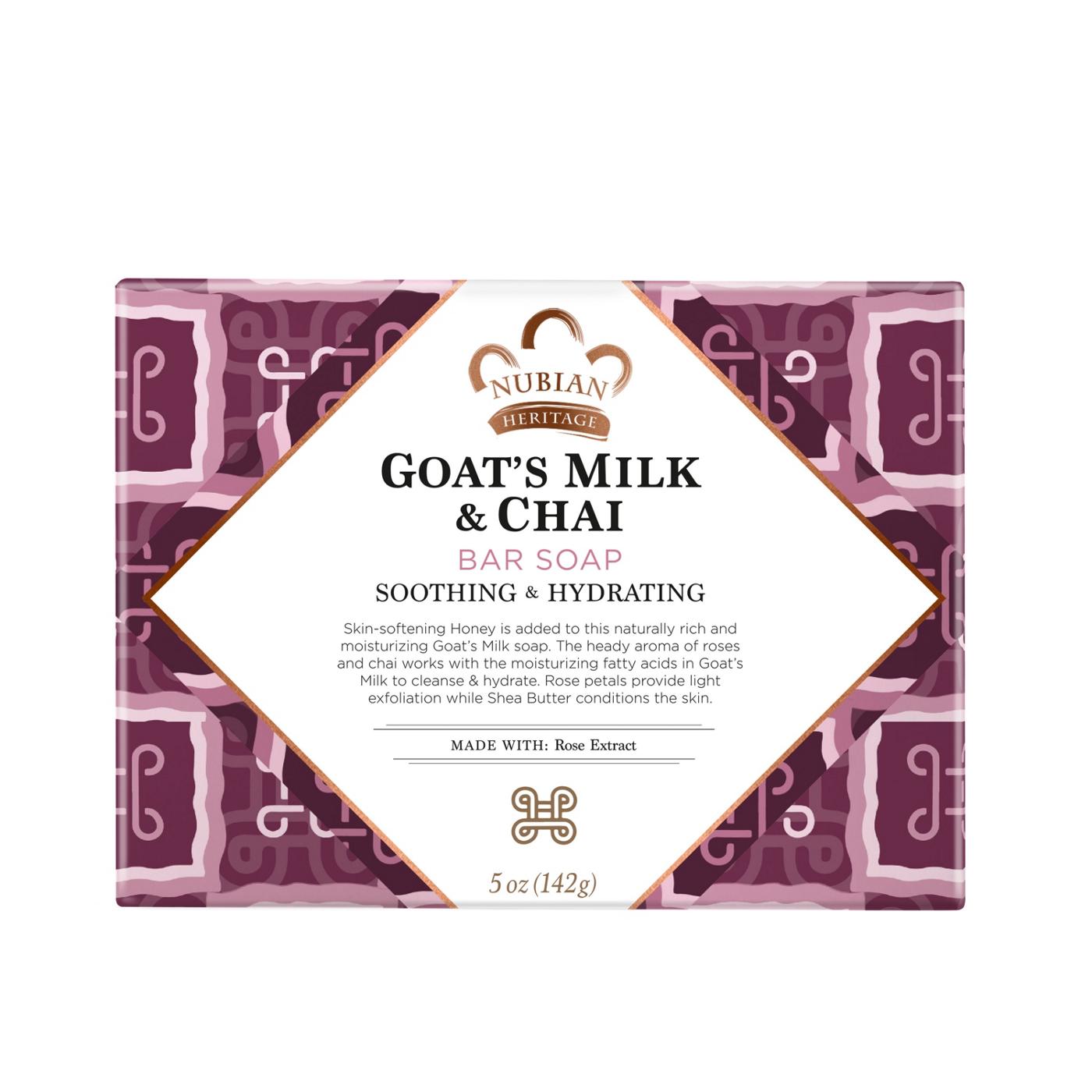 Nubian Heritage Goats Milk and Chai Soap Bar; image 3 of 4