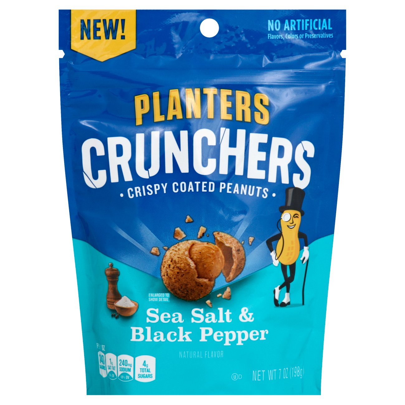 Planters Crunchers Sea Salt & Black Pepper Coated Peanuts Shop Snacks