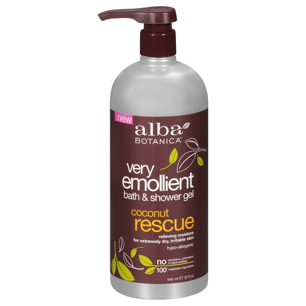 Alba Botanica Very Emollient Bath & Shower Gel - Coconut Rescue - Shop ...