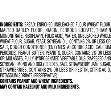 Smucker's Uncrustables Frozen Sandwiches - Peanut Butter & Strawberry Jam