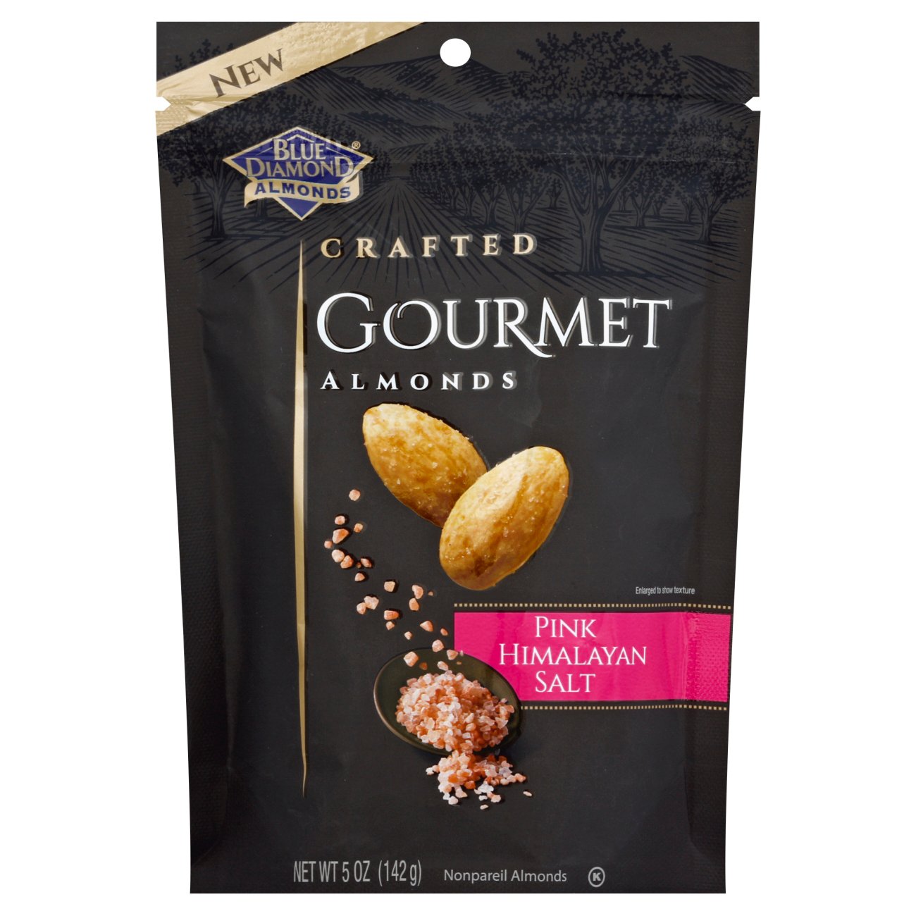 Blue Diamond Pink Himalayan Salt Crafted Gourmet Almonds Shop Nuts