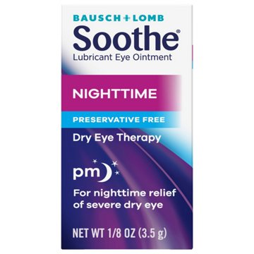 Bausch & Lomb Soothe Nighttime Dry Eye Ointment, 3.5 g