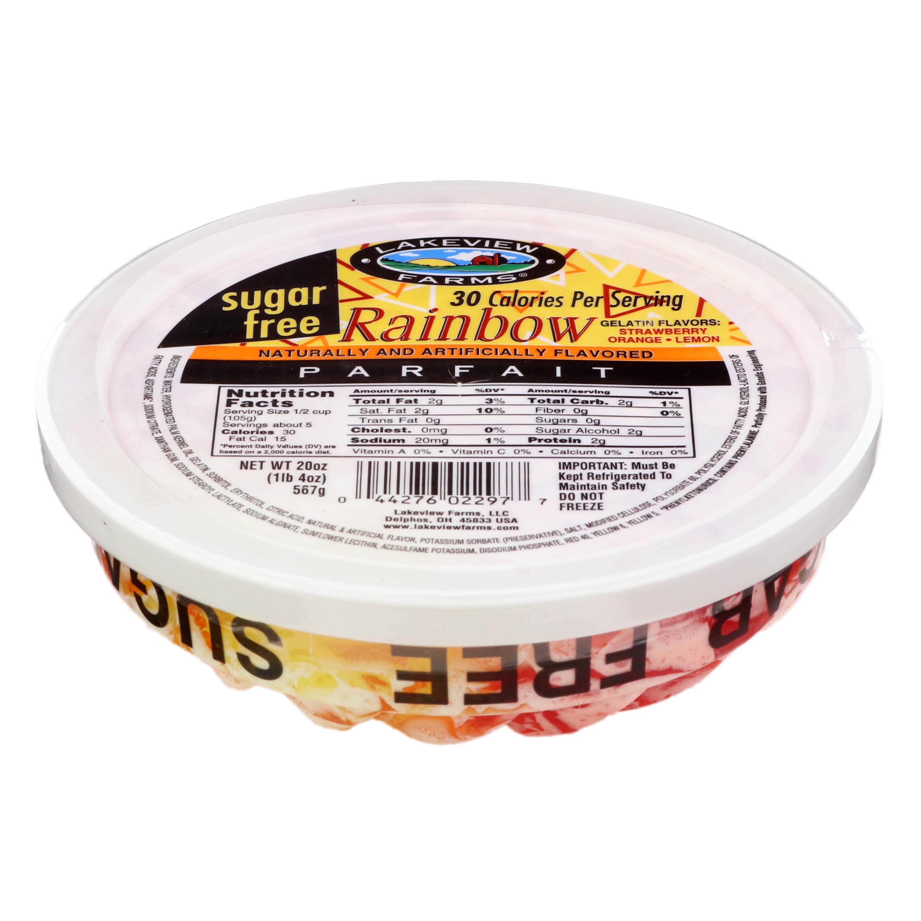Lakeview Farms Sugar Free Rainbow Gelatin Parfait - Shop Yogurt at H-E-B