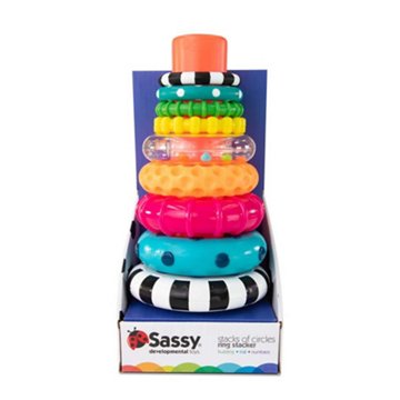 Sassy Stacks of Circles Ring Stacker Baby Toy