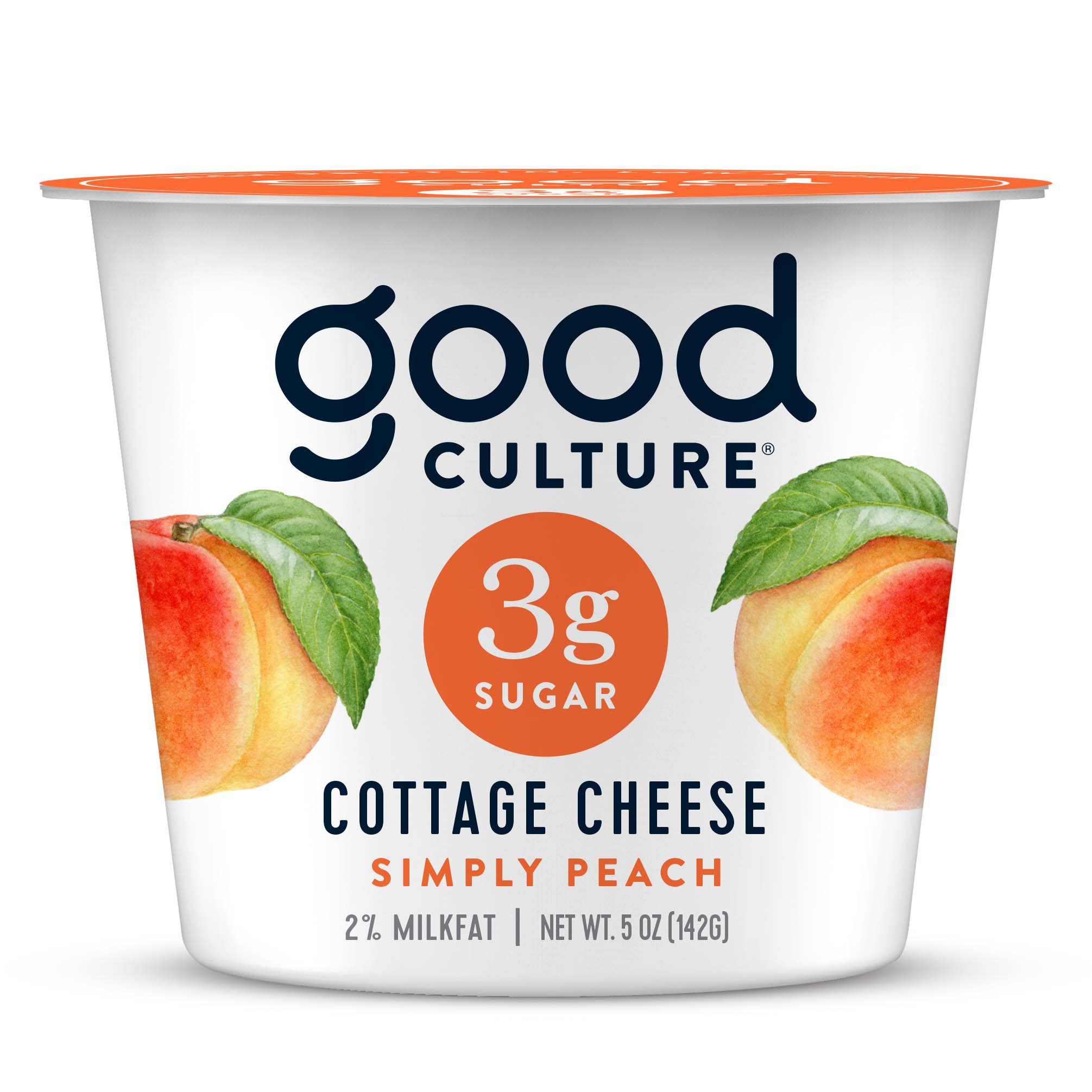 Good Culture 3G Sugar Peach Cottage Cheese Shop Cottage Cheese at HEB