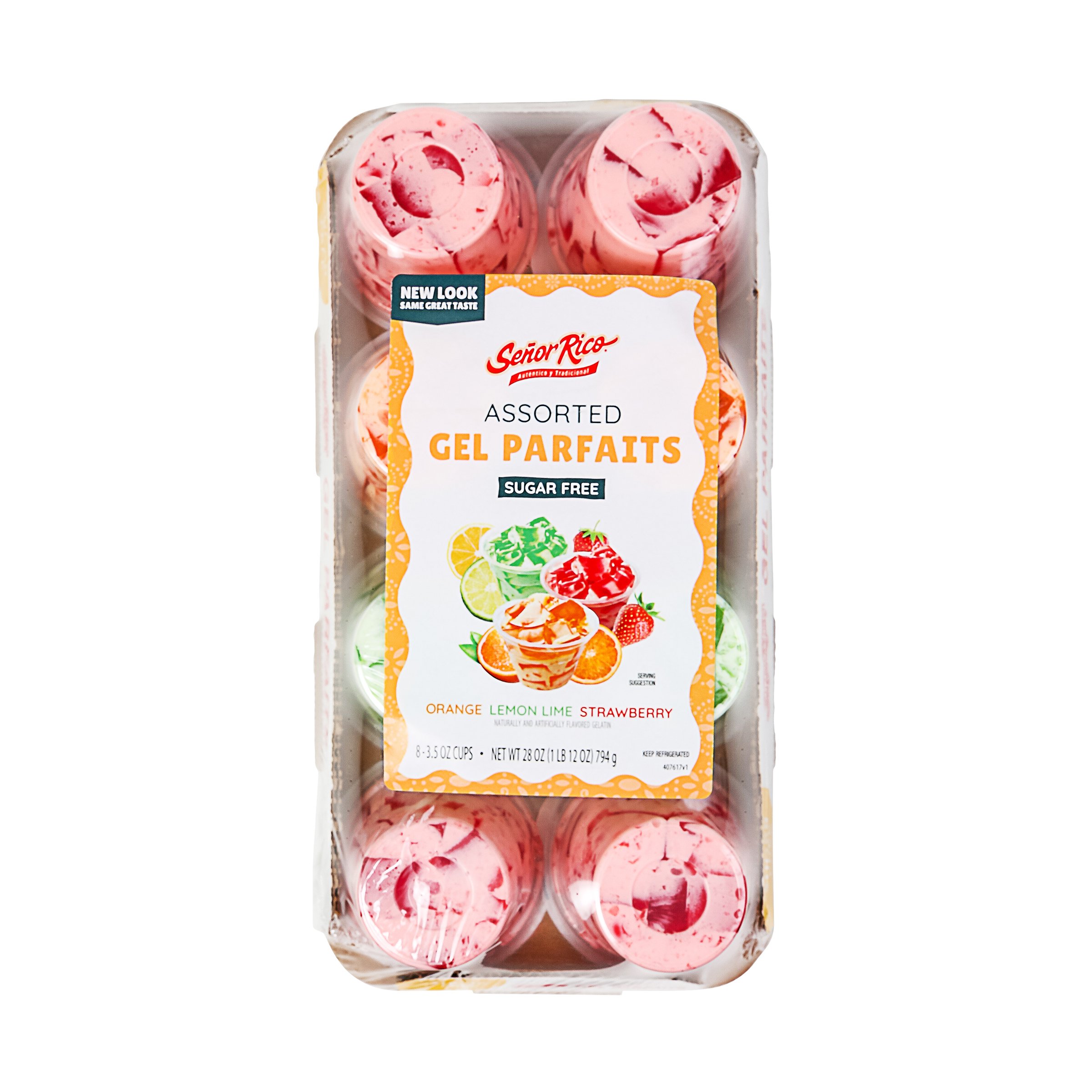 【CRDH×CNP 80%】復活のJUICY JOLLY 1ml Senor Rico Sugar Free Gel Parfaits - Assorted Flavors, 8 ct
