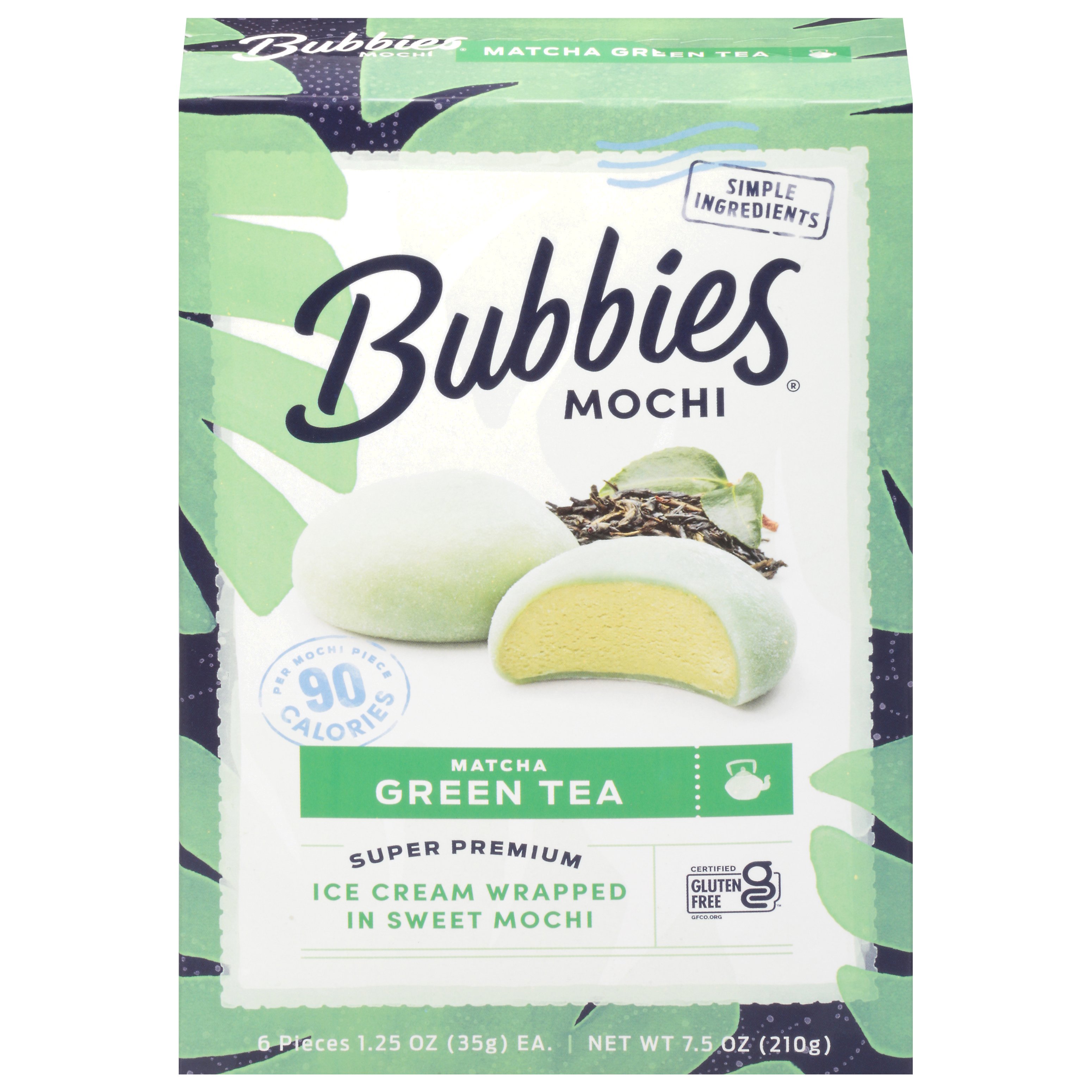 Bubbies Mochi Green Tea Ice Cream Shop Bars & Pops at HEB