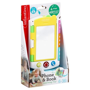 Infantino Phone & Book Learning Toy, EACH