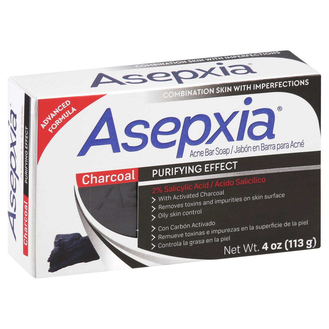 Asepxia Acne Bar Soap with Charcoal - Shop Cleansers & Scrubs at H-E-B