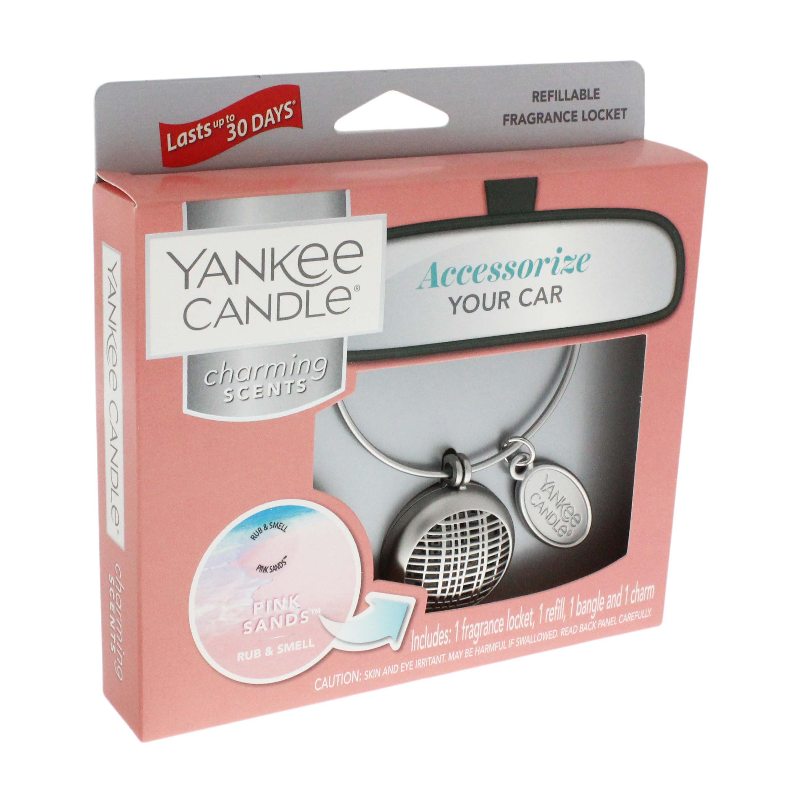 Yankee Candle Charming Scents Pink Sands Car Freshner Kit Shop Air