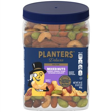 Planters Deluxe Salted Mixed Nuts, 34 oz