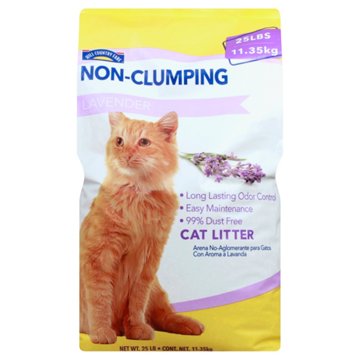 Hill Country Fare Lavender Scented Non-Clumping Cat Litter, 25 lb