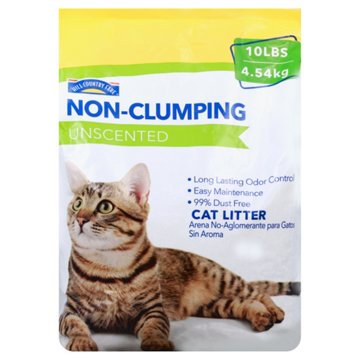 Hill Country Fare Unscented Non-Clumping Cat Litter, 10 lb