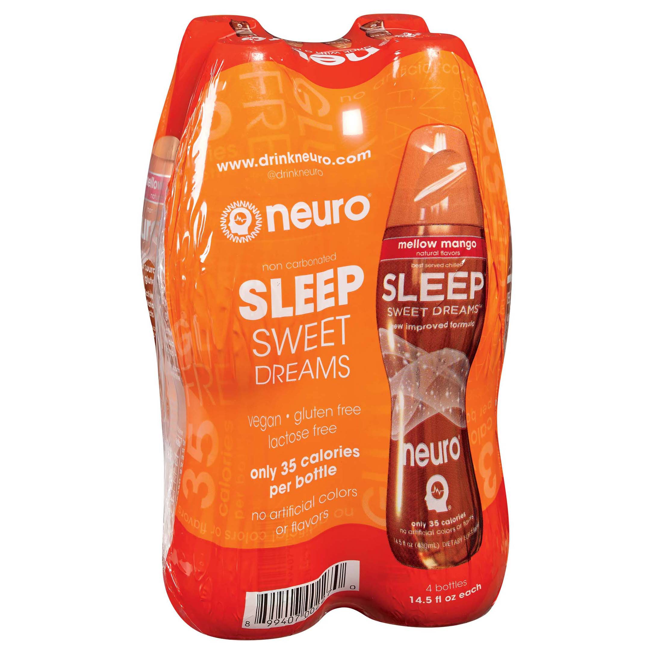 Neuro SLEEP Mellow Mango Nutritional Supplement Drink 14.5 oz Bottles ...