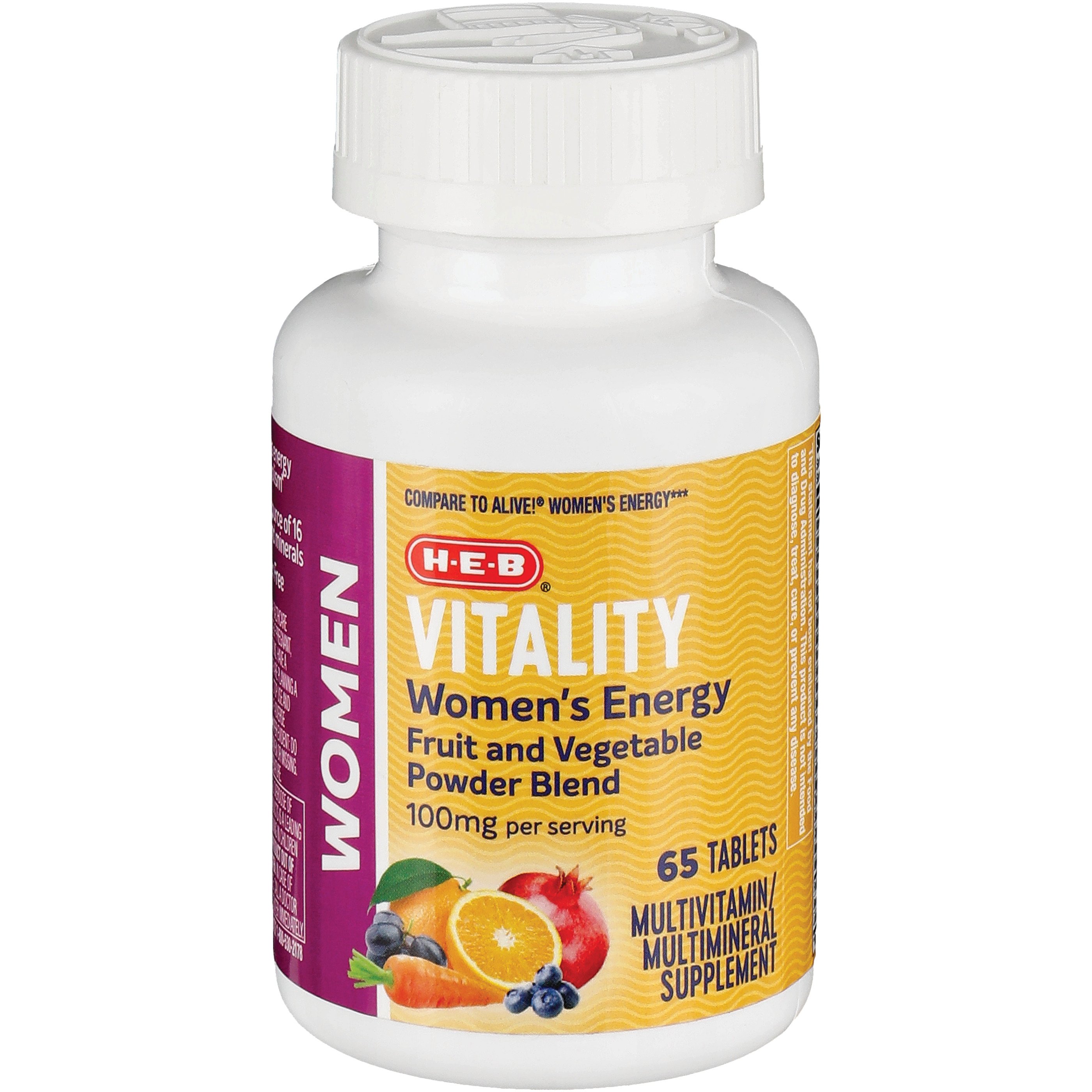 HEB Vitality Women's Energy Multivitamin Tablets Shop Multivitamins