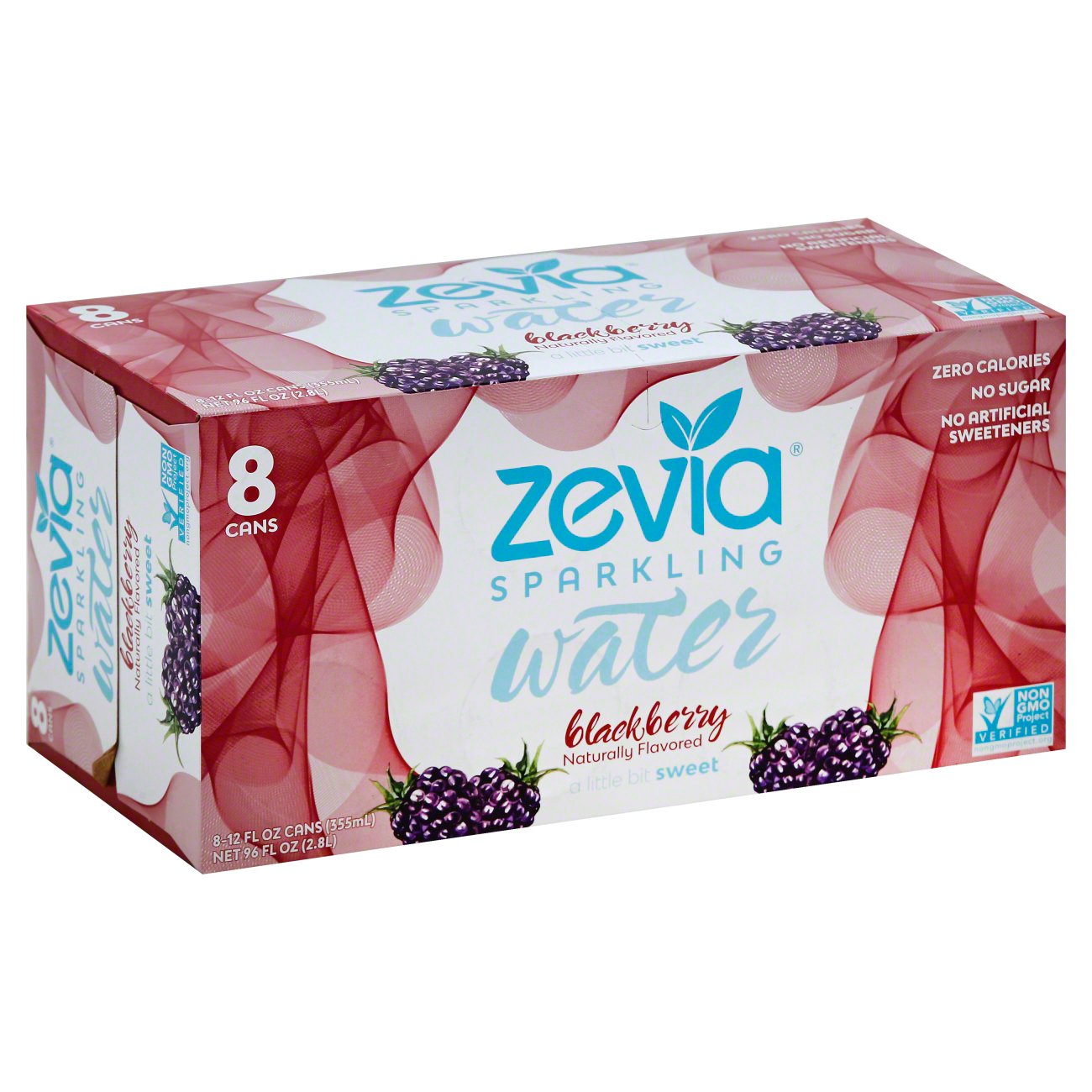 Zevia Blackberry Sparkling Water 12 oz Cans Shop Water at HEB
