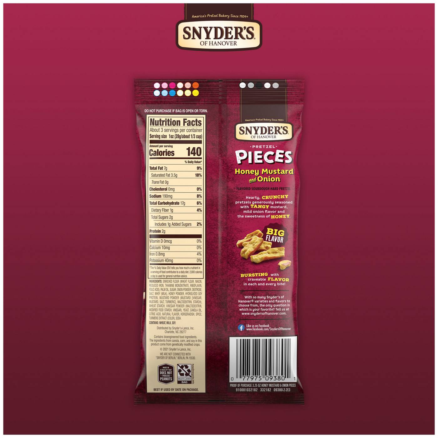 Snyder's of Hanover Honey Mustard & Onion Pretzel Pieces; image 3 of 8