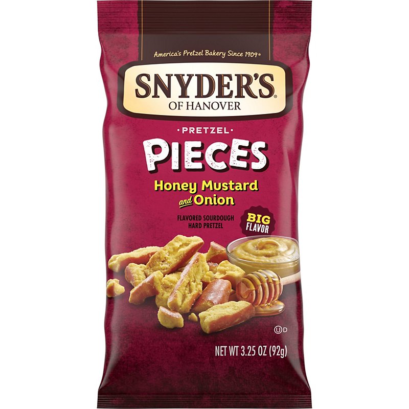 Snyder's of Hanover Honey Mustard & Onion Pretzel Pieces - Shop Snacks ...