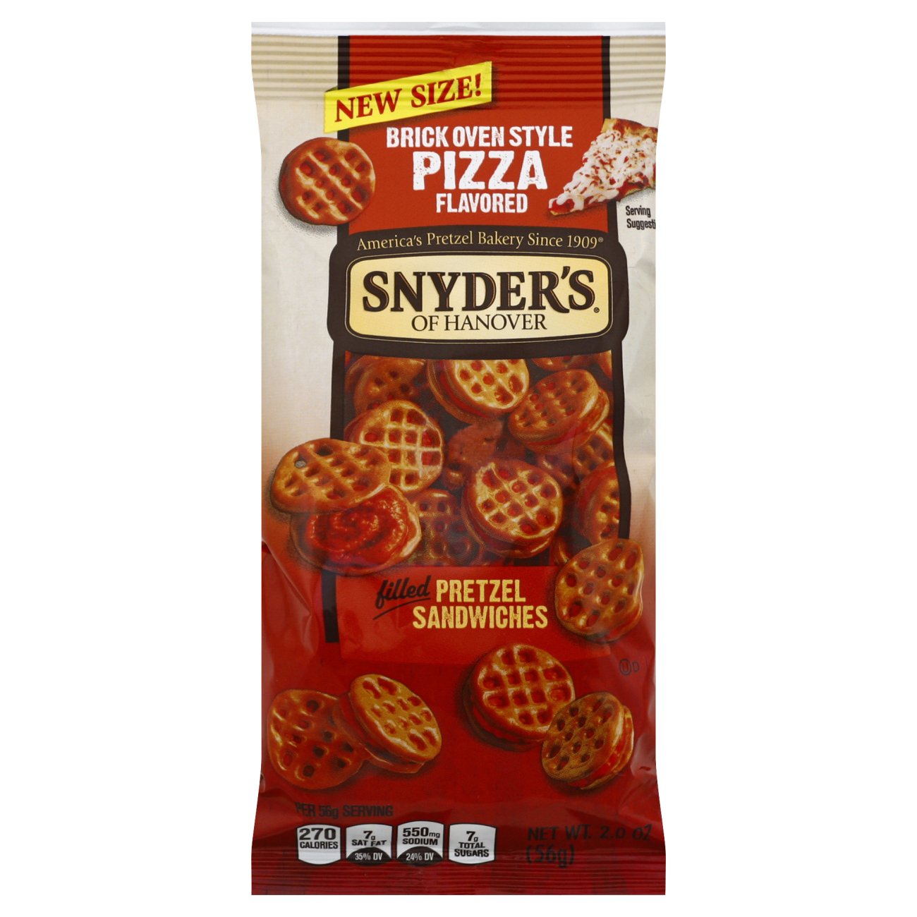 Snyder's of Hanover Pizza Pretzel Sandwiches Shop Snacks & Candy at HEB