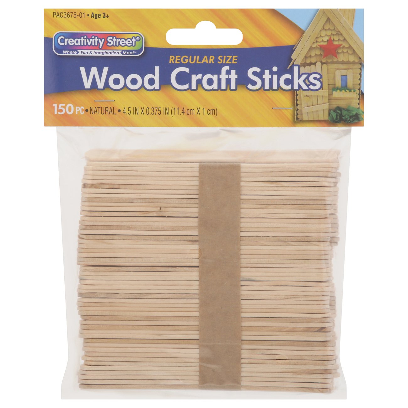 Creativity Street Regular Size Wood Craft Sticks