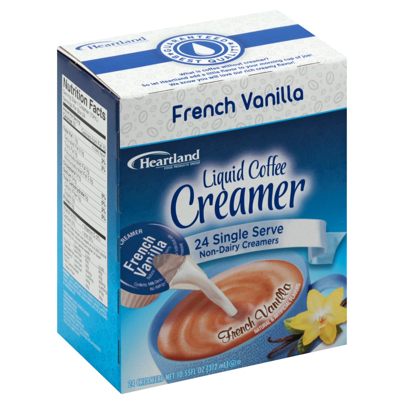 Heartland French Vanilla Liquid Coffee Creamer Singles Shop Coffee creamer at HEB