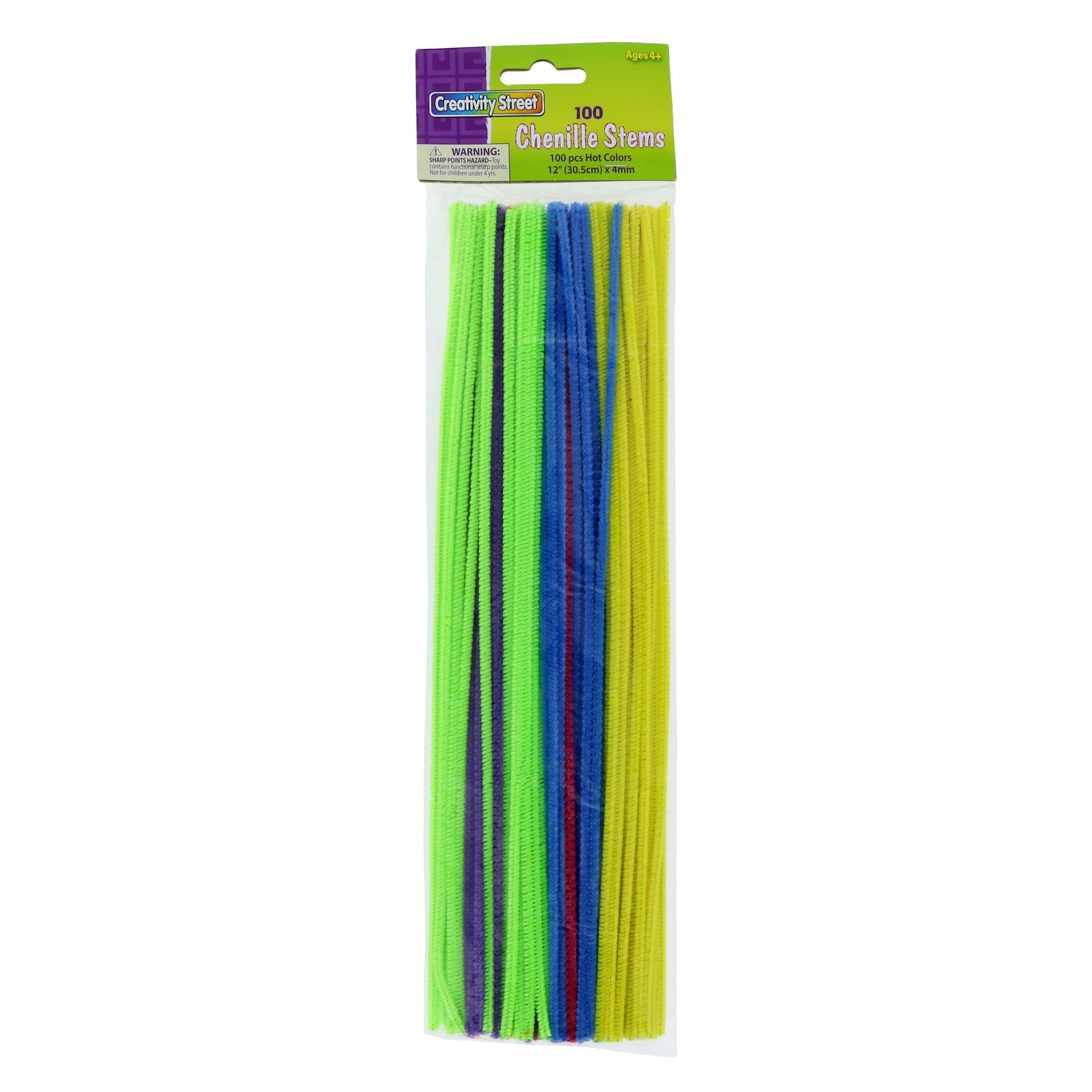 Colorations Pipe Cleaners, Green - Pack of 100 