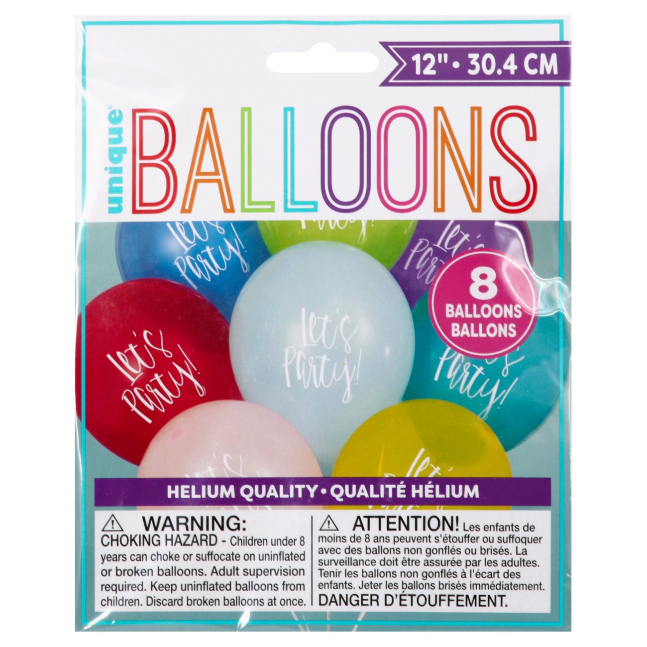 Unique Let's Party 12 in Assorted Balloons Shop Party Supplies at HEB