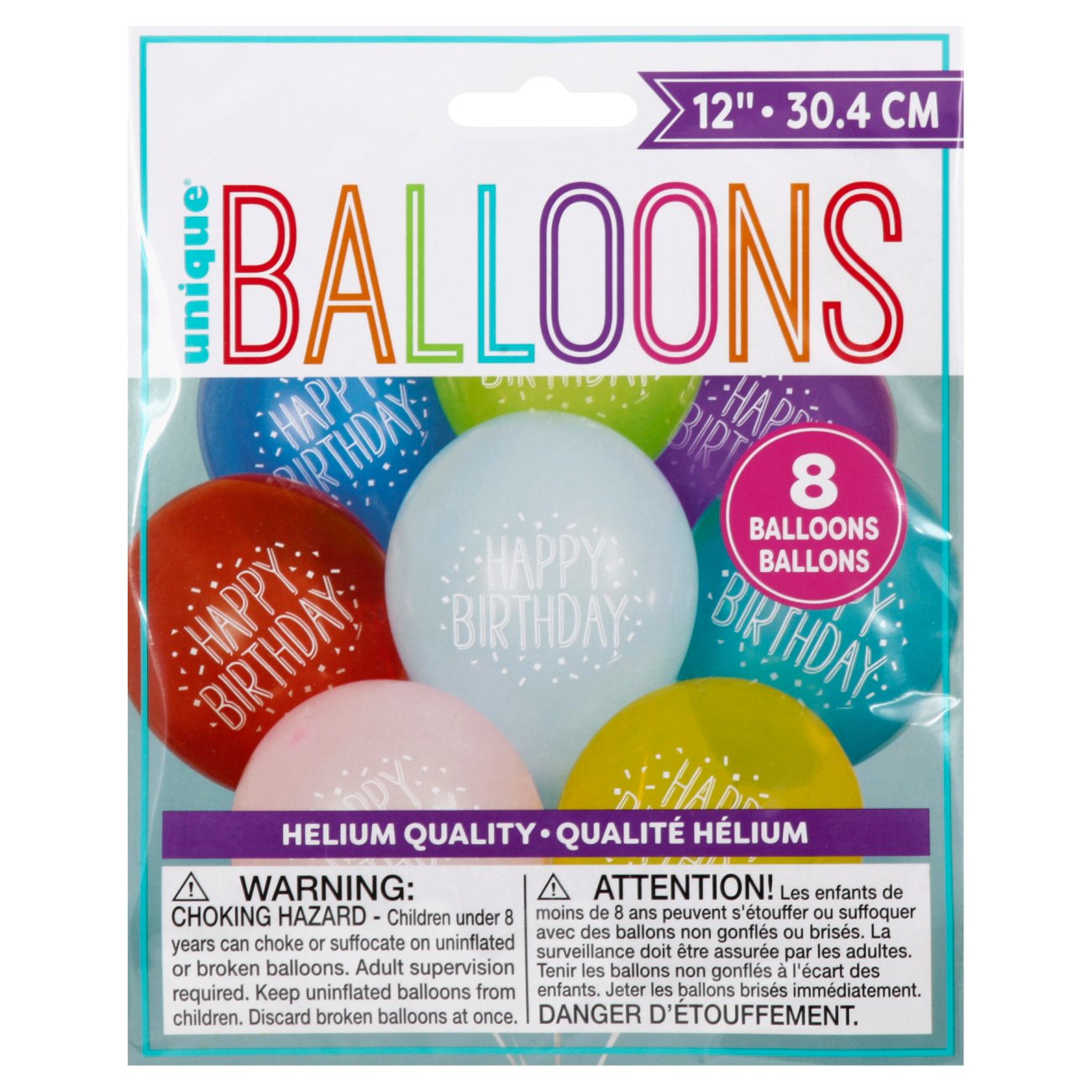 Unique Happy Birthday 12 in Assorted Balloons Shop Party Supplies at