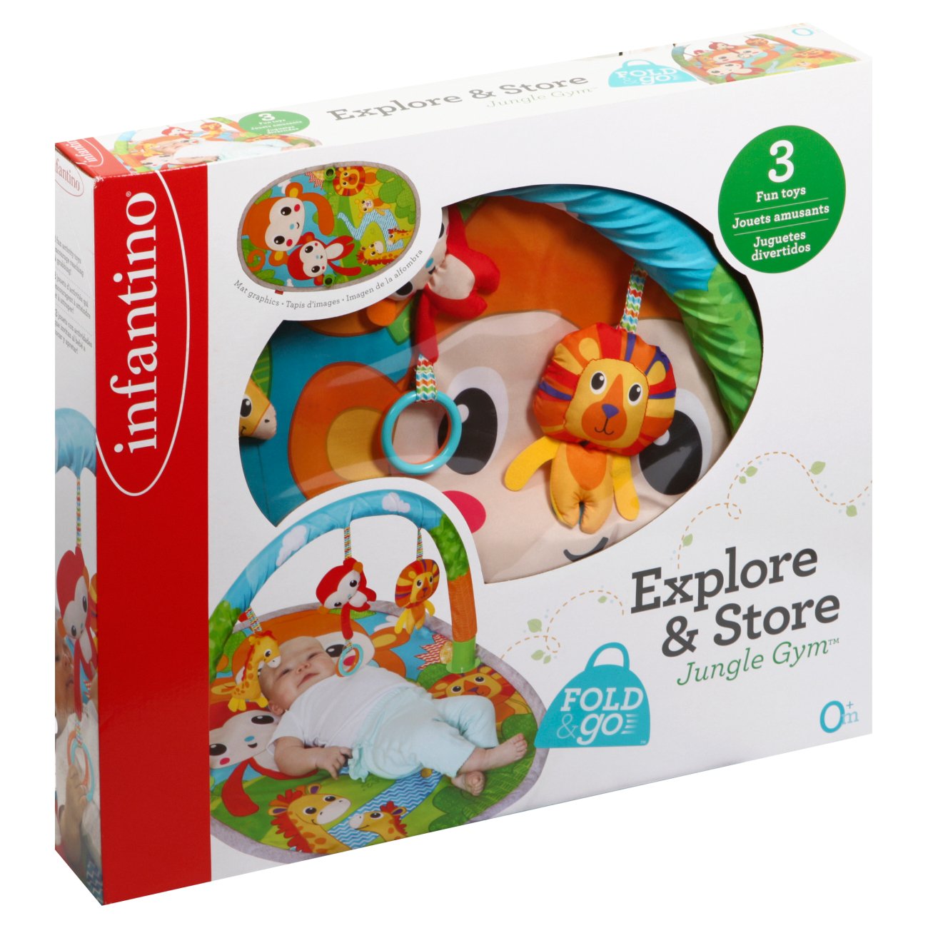 infantino explore and store activity gym