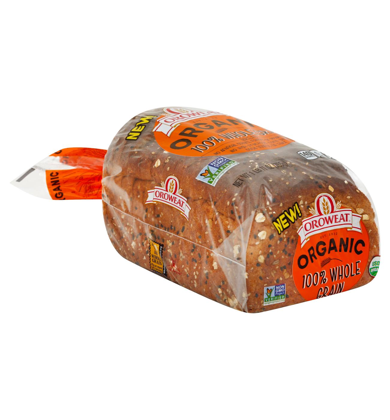 Oroweat Organic 100% Whole Grain Bread; image 2 of 2