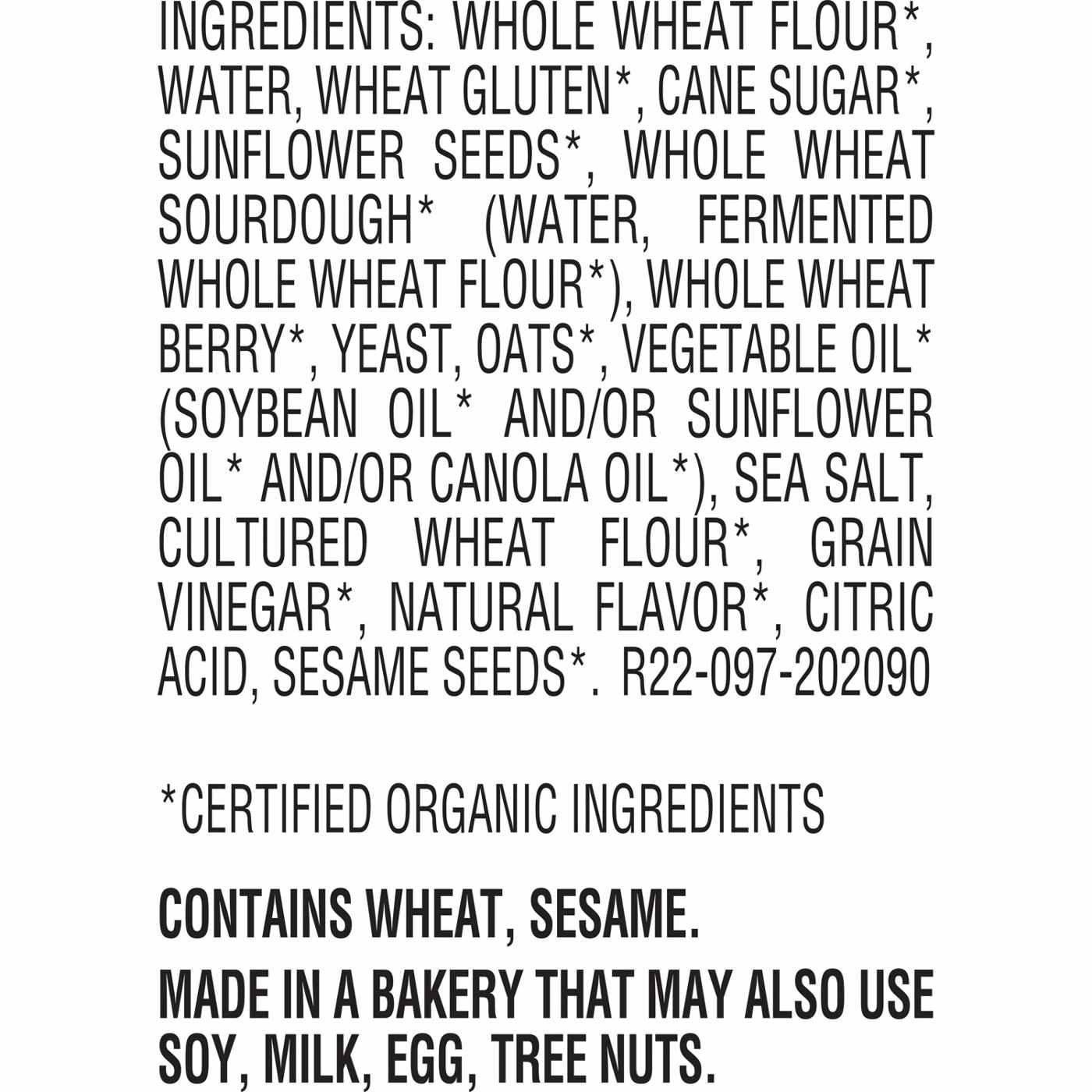 Oroweat Organic 100% Whole Grain Bread; image 3 of 3