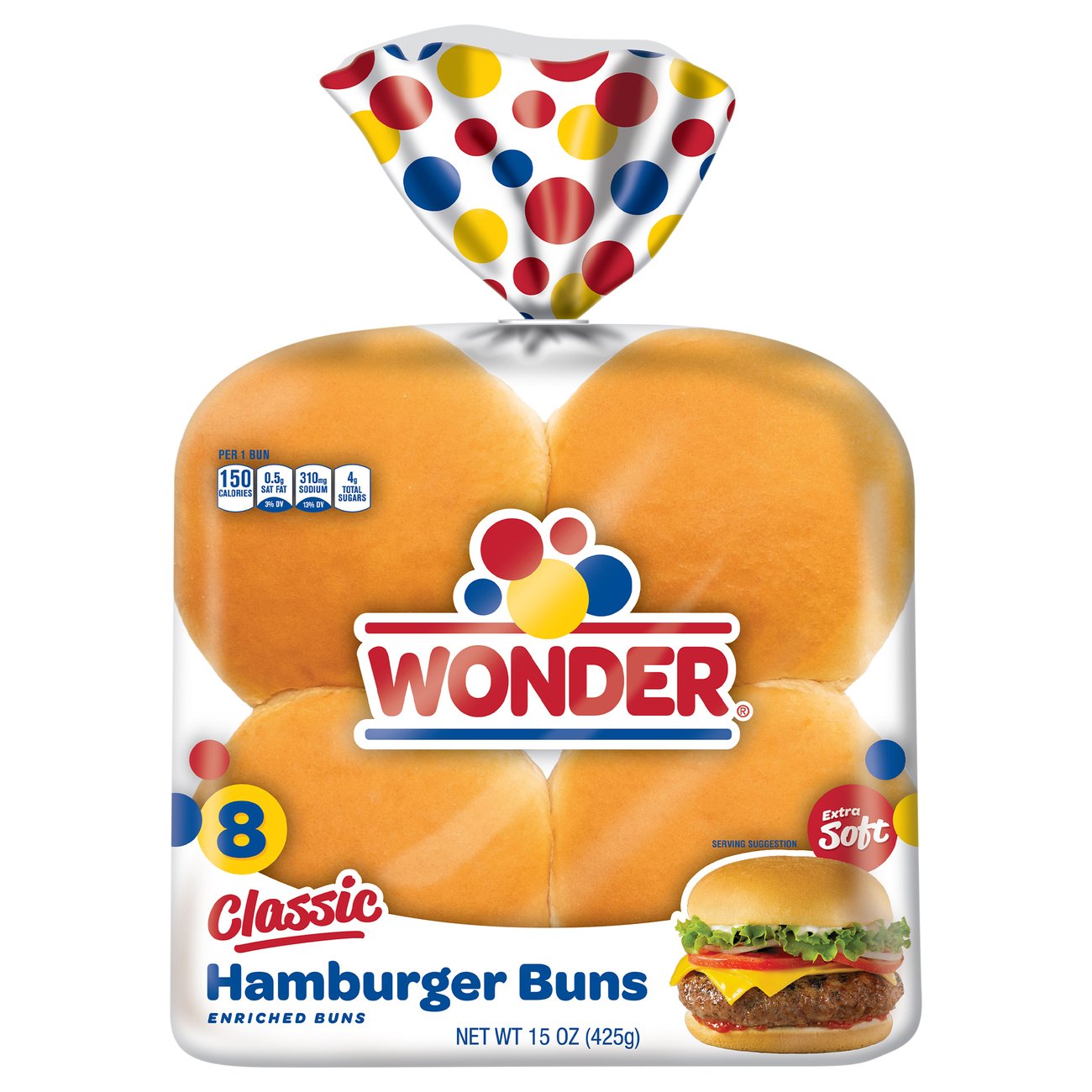 Wonder Hamburger Buns Shop Buns & rolls at HEB