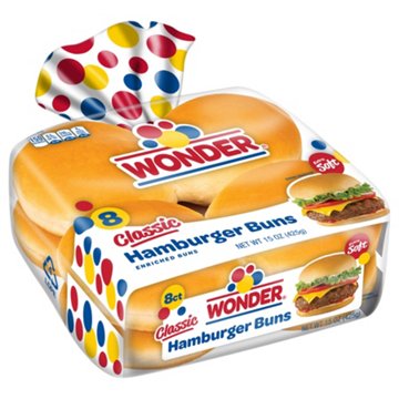 Wonder Hamburger Buns, 8 ct